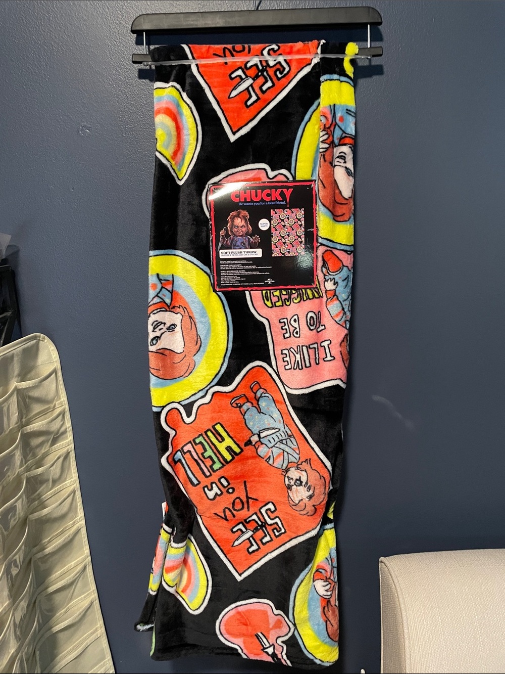 Chucky Halloween Plush Throw Blanket 50x70